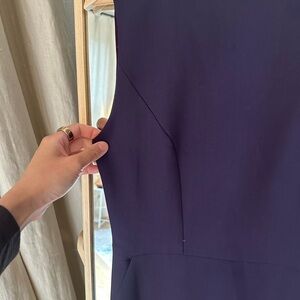 Custom purple sleeveless sheath dress